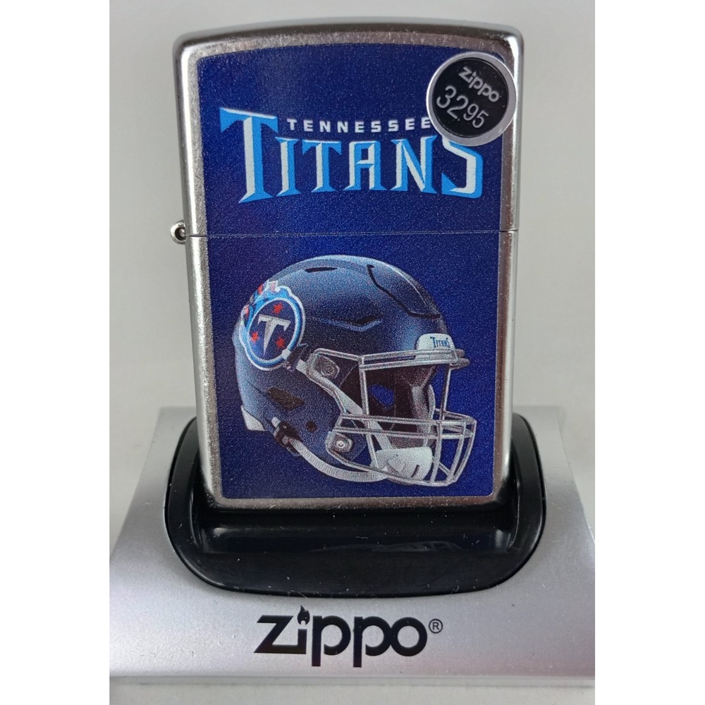 Brand New in Box Genuine Zippo NFL Lighter Tennessee Titans Football Helmet